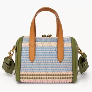 Fossil Sydney Mini Satchel Ecru Multi Stripe