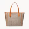 Fossil Sydney Tote Taupe Orange