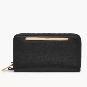 Fossil Liza Zip Around Clutch Black
