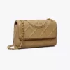 tas bahu wanita kulit asli Tory Burch Small Fleming Soft Convertible Shoulder Bag