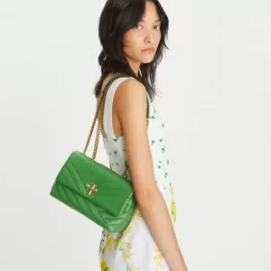 tas bahu wanita Tory Burch Small Kira Chevron Convertible Shoulder Bag