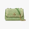 tas shoulder bag wanita Tory Burch Small Kira Woven Chevron Convertible Shoulder Bag Monstera