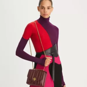 tas selempang kulit wanita Tory Burch Kira Square Crossbody Bag