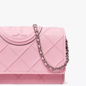 Dompet kulit wanita asli Tory Burch Fleming Soft Chain Wallet