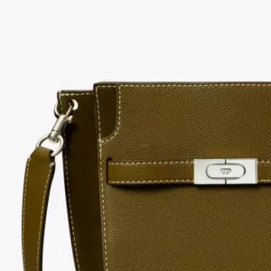 tas bahu wanita original Tory Burch Lee Radziwill Pebbled Double Bucket Bag