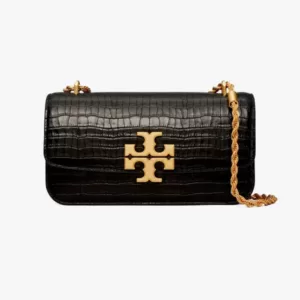 tas bahu wanita kulit asli Tory Burch Small Eleanor Rectangular Bag