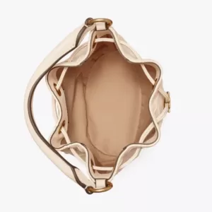 tas bahu wanita kulit asli Tory Burch Small Fleming Soft Bucket Bag