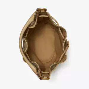 tas bahu wanita kulit asli Tory Burch Small Fleming Soft Bucket Bag