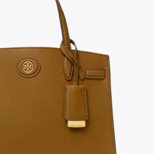 tas kulit wanita asli Tory Burch Small Robinson Satchel