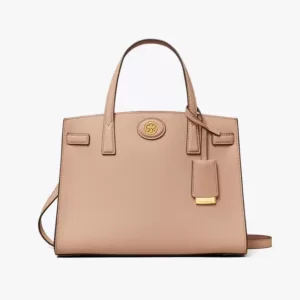 tas kulit wanita asli Tory Burch Small Robinson Satchel