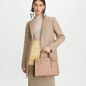 tas kulit wanita asli Tory Burch Small Robinson Satchel