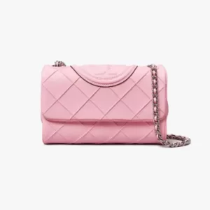 tas bahu wanita kulit asli Tory Burch Small Fleming Soft Convertible Shoulder Bag