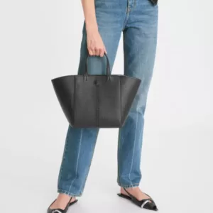 tas jinjing wanita kulit asli Tory Burch Mcgraw Carryall