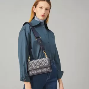 tas bahu wanita Tory Burch Mini T Monogram Shoulder Bag
