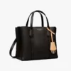 tas jinjing wanita kulit asli Tory Burch Small Perry Triple-Compartment Tote Bag