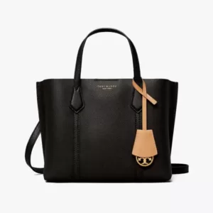 tas jinjing wanita kulit asli Tory Burch Small Perry Triple-Compartment Tote Bag