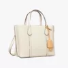 tas jinjing wanita kulit asli Tory Burch Small Perry Triple-Compartment Tote Bag