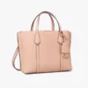 tas jinjing wanita kulit asli Tory Burch Small Perry Triple-Compartment Tote Bag