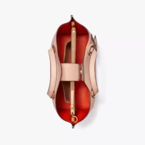 tas jinjing wanita kulit asli Tory Burch Small Perry Triple-Compartment Tote Bag