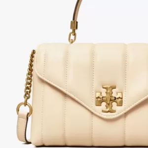 tas kulit asli wanita Tory Burch Small Kira Quilted Satchel
