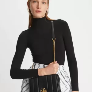 tas selempang wanita kulit asli Tory Burch Kira Chain Shoulder Bag