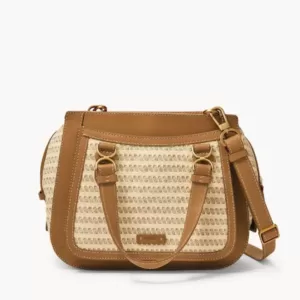 Tas wanita asli Fossil Brooke Satchel Natural
