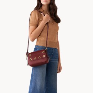Harper Small Flap Crossbody Wine