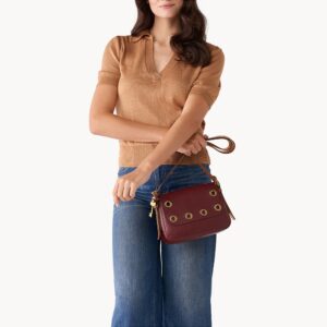 Harper Small Flap Crossbody Wine