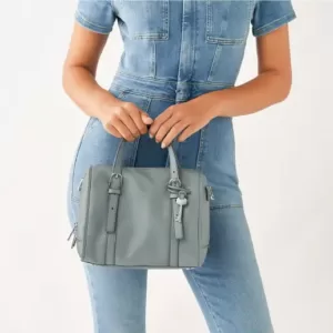 Fossil Carlie Satchel Smokey Blue