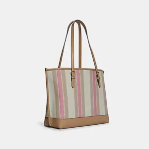 Coach Mollie Tote In Signature Jacquard With Stripes Taffy Multi