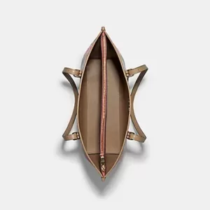 Coach Mollie Tote In Signature Jacquard With Stripes Taffy Multi