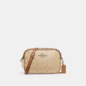 tas selempang wanita Coach Jamie Camera Bag In Blocked Signature Canvas
