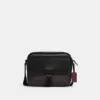 Tas Pria Coach Hudson Crossbody In Signature Canvas Mahogany Black