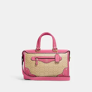 tas tenteng wanita Coach Millie Satchel In Colorblock Signature Canvas