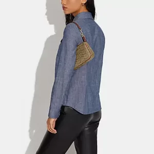 tas bahu kulit wanita Coach Nolita 19 In Colorblock Signature Canvas