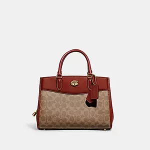 tas bahu wanita asli Coach Brooke Carryall 28 In Signature Canvas