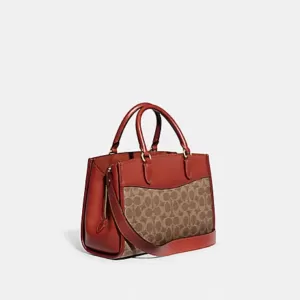 tas bahu wanita asli Coach Brooke Carryall 28 In Signature Canvas