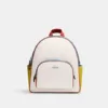 Coach Court Backpack In Colorblock Chalk Multi
