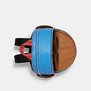 Coach Court Backpack In Colorblock Chalk Multi