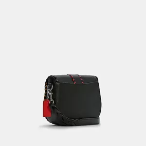 coach Georgie Saddle Bag Black Multi