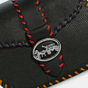 coach Georgie Saddle Bag Black Multi