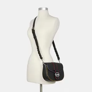 coach Georgie Saddle Bag Black Multi