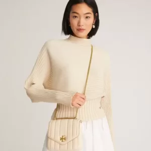 Tas Selempang Kulit Wanita Tory Burch Kira Quilted Square Crossbody