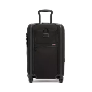 tas koper Tumi International Dual Access 4 Wheeled Carry-On Luggage Bag Black