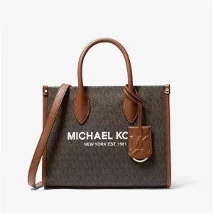 tas selempang wanita Michael Kors Mirella Small Logo Crossbody Bag Brown