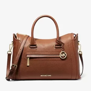 Michael Kors Carine Large Pebbled Leather Satchel