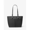Michael Kors Jet Set Medium Logo Pocket Tote Bag Black