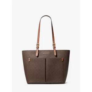 Michael Kors Jet Set Medium Logo Pocket Tote Bag
