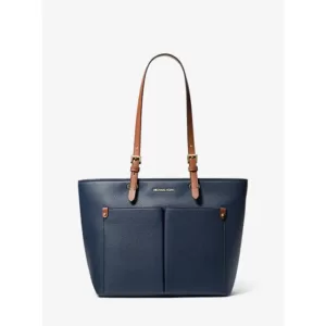 Michael Kors Jet Set Medium Pebbled Leather Pocket Tote Bag