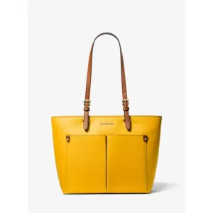 Michael Kors Jet Set Medium Pebbled Leather Pocket Tote Bag